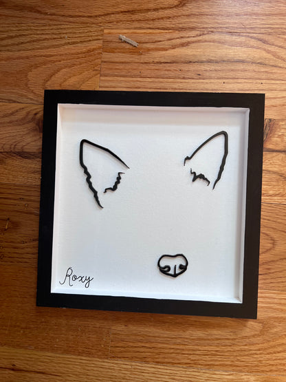 Custom Pet Silhouette Portrait – Classic & Upgraded Options