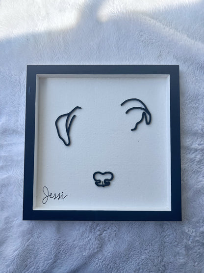 Custom Pet Silhouette Portrait – Classic & Upgraded Options