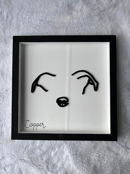 Custom Pet Silhouette Portrait – Classic & Upgraded Options