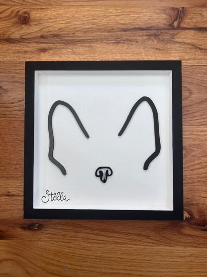 Custom Pet Silhouette Portrait – Classic & Upgraded Options