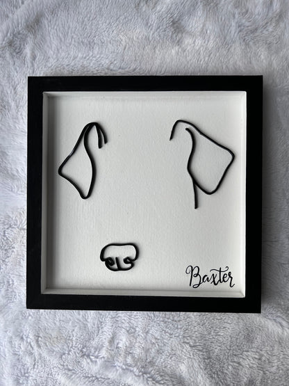 Custom Pet Silhouette Portrait – Classic & Upgraded Options