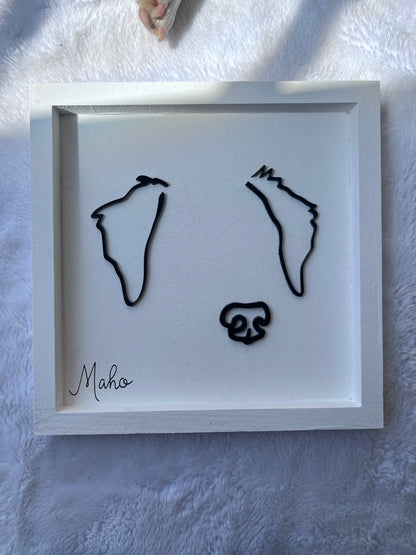 Custom Pet Silhouette Portrait – Classic & Upgraded Options