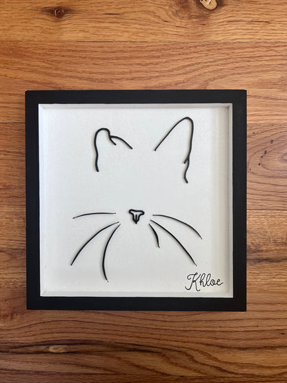 Custom Pet Silhouette Portrait – Classic & Upgraded Options