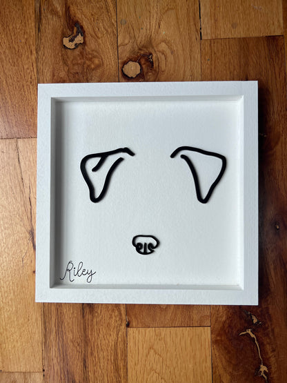 Custom Pet Silhouette Portrait – Classic & Upgraded Options