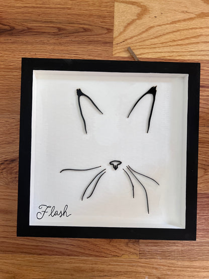 Custom Pet Silhouette Portrait – Classic & Upgraded Options