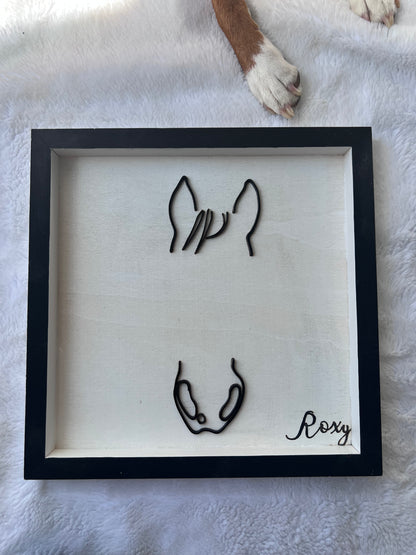 Custom Pet Silhouette Portrait – Classic & Upgraded Options