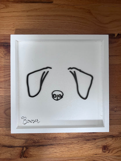 Custom Pet Silhouette Portrait – Classic & Upgraded Options