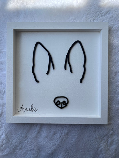 Custom Pet Silhouette Portrait – Classic & Upgraded Options