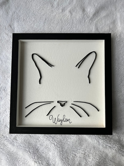 Custom Pet Silhouette Portrait – Classic & Upgraded Options