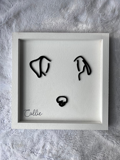 Custom Pet Silhouette Portrait – Classic & Upgraded Options