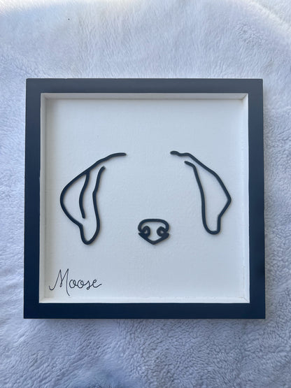 Custom Pet Silhouette Portrait – Classic & Upgraded Options