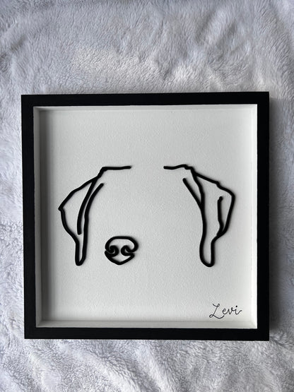 Custom Pet Silhouette Portrait – Classic & Upgraded Options