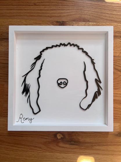 Custom Pet Silhouette Portrait – Classic & Upgraded Options
