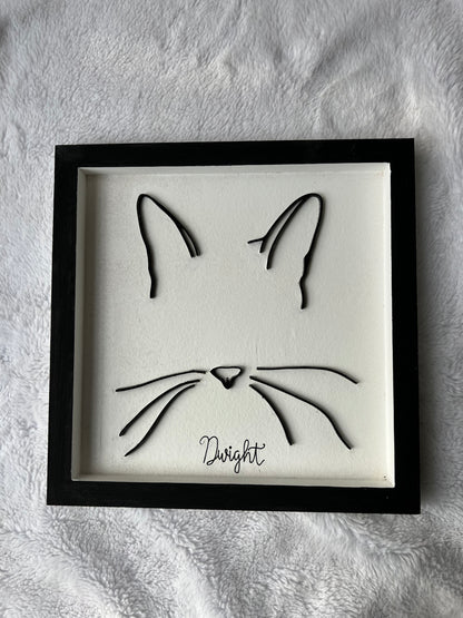 Custom Pet Silhouette Portrait – Classic & Upgraded Options