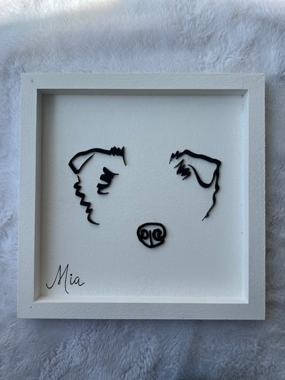 Custom Pet Silhouette Portrait – Classic & Upgraded Options