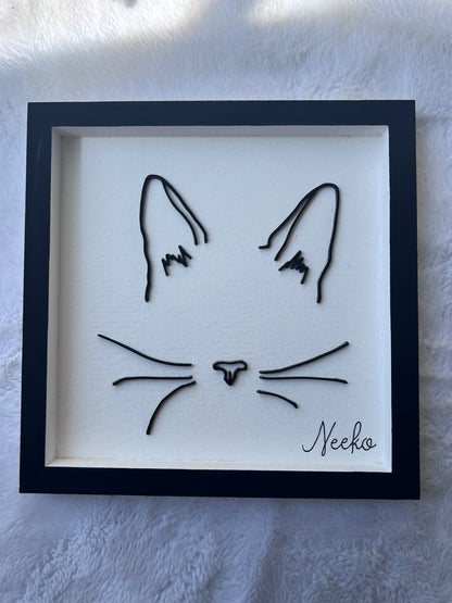 Custom Pet Silhouette Portrait – Classic & Upgraded Options