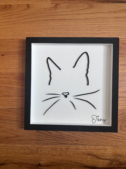 Custom Pet Silhouette Portrait – Classic & Upgraded Options