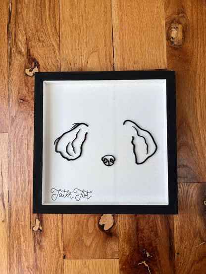 Custom Pet Silhouette Portrait – Classic & Upgraded Options