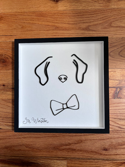 Custom Pet Silhouette Portrait – Classic & Upgraded Options
