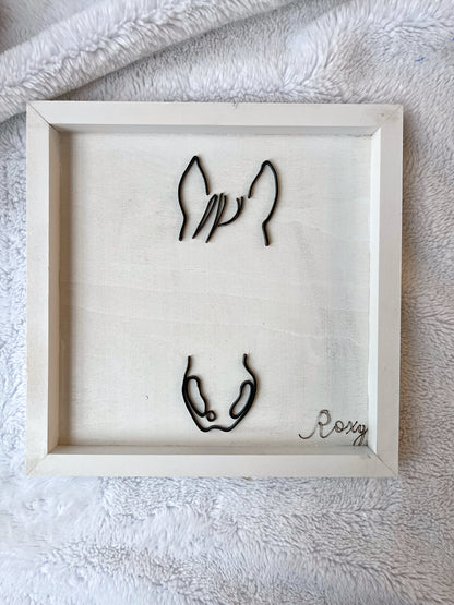 Custom Pet Silhouette Portrait – Classic & Upgraded Options