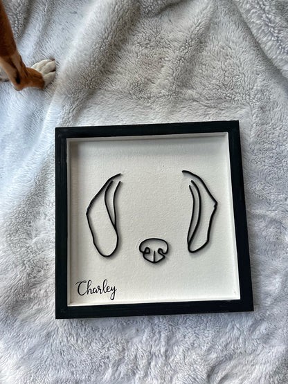 Custom Pet Silhouette Portrait – Classic & Upgraded Options