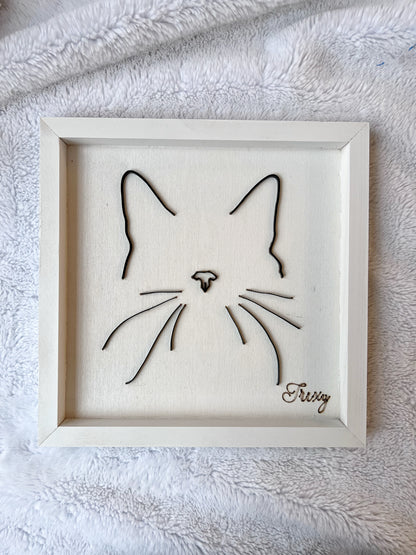 Custom Pet Silhouette Portrait – Classic & Upgraded Options