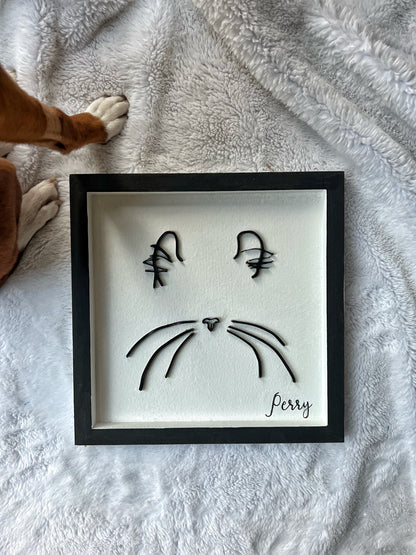 Custom Pet Silhouette Portrait – Classic & Upgraded Options