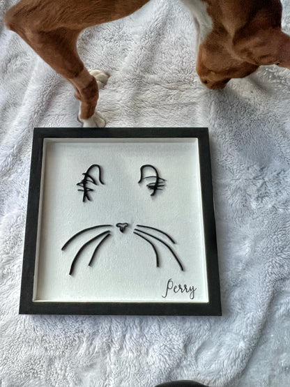 Custom Pet Silhouette Portrait – Classic & Upgraded Options