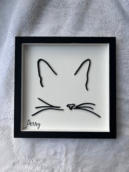 Custom Pet Silhouette Portrait – Classic & Upgraded Options