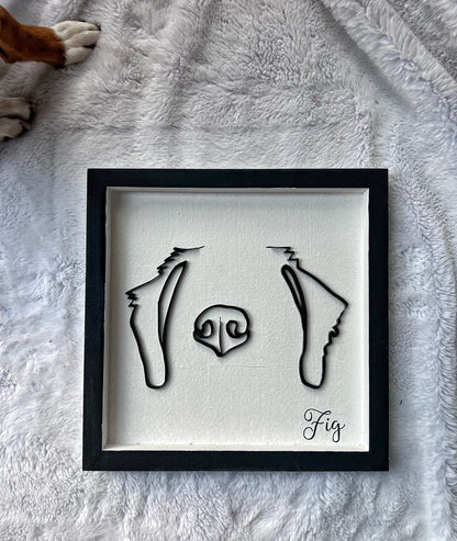 Custom Pet Silhouette Portrait – Classic & Upgraded Options