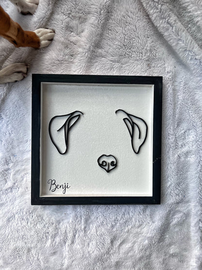 Custom Pet Silhouette Portrait – Classic & Upgraded Options