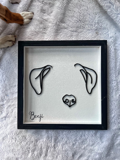 Custom Pet Silhouette Portrait – Classic & Upgraded Options